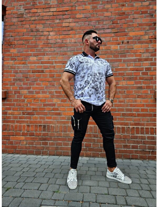 NOIRE MAN - black denim pants with cargo pockets